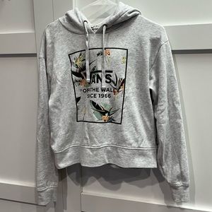 Van’s Hoodie “Off The Wall” Womens Cropped Sweatshirt Size XS